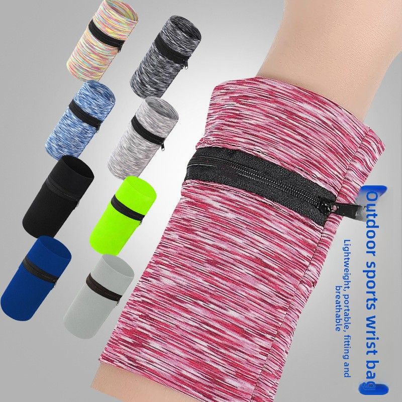 Sommer Neue Sport Handgelenk Outdoor Radfahren Laufen Arm Zipper Stil Münze Schlüssel Multi-use-Aufbewahrungstasche_voghion.com