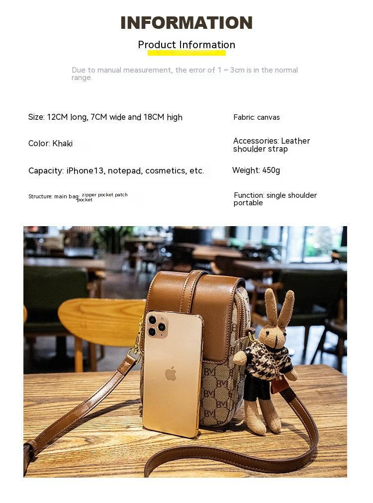 2023 Nova moderna i napredna torba Ženska modna retro dizajn mini torba za telefon Svestrana torba preko jednog ramena_voghion.com