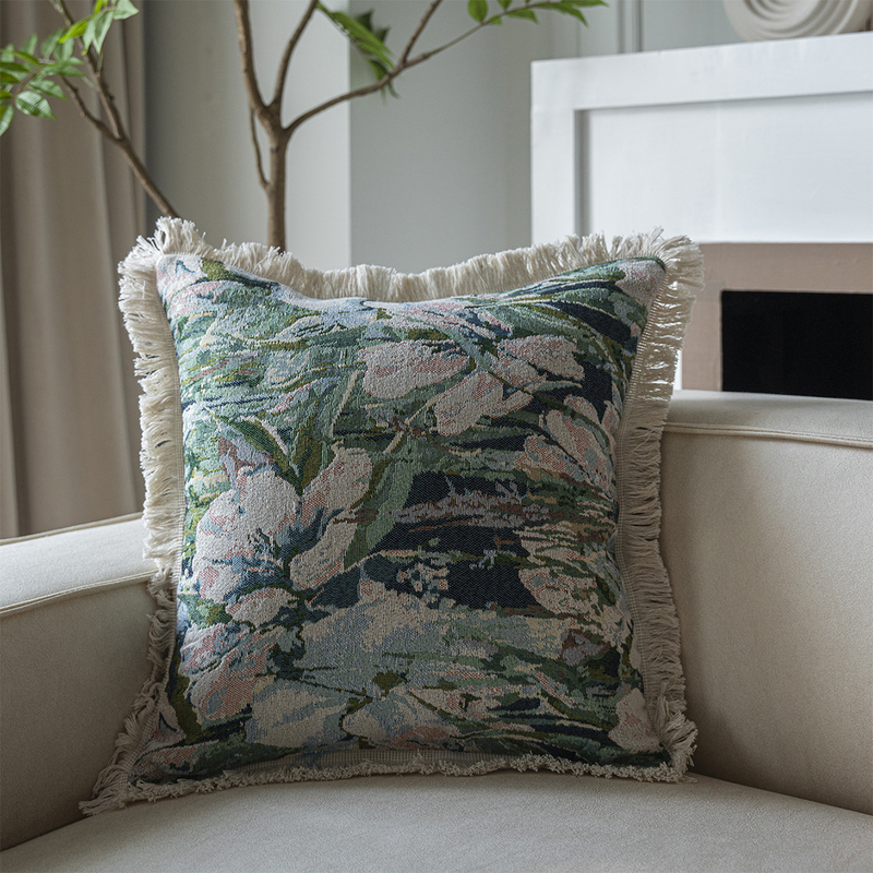 American jacquard multi-color sofa, pillow, bedside cushion, home living room cushion, chair, car without core_voghion.com