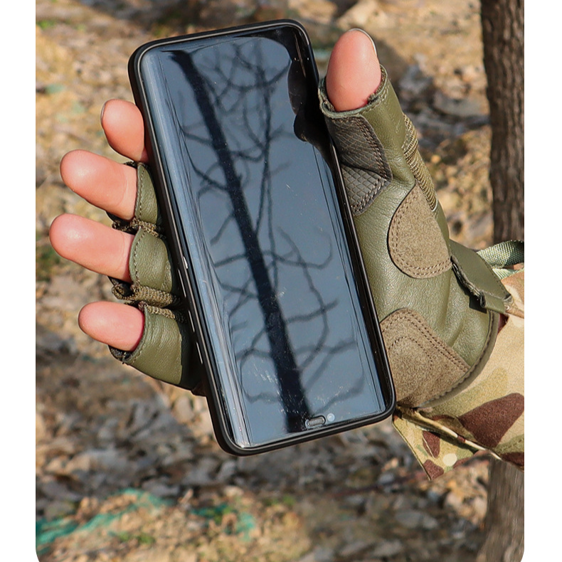 Taktische Handschuhe Halbfinger Militär Fan Sport Radfahren Bergsteigen Anti-Rutsch Spezialkräfte Training Schutz Verschleißfest Kampf Männer_voghion.com