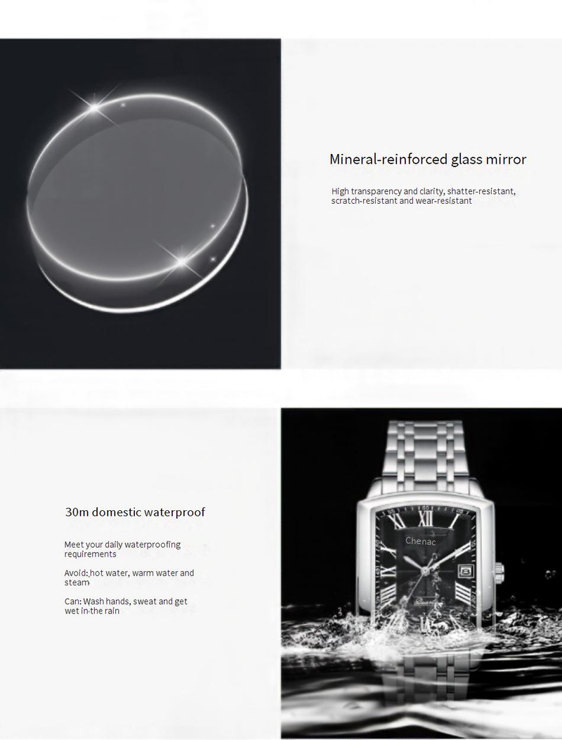 Lover's Watches Casual couple watch brand calendar quartz watch 079A source square belt watch wholesale_voghion.com
