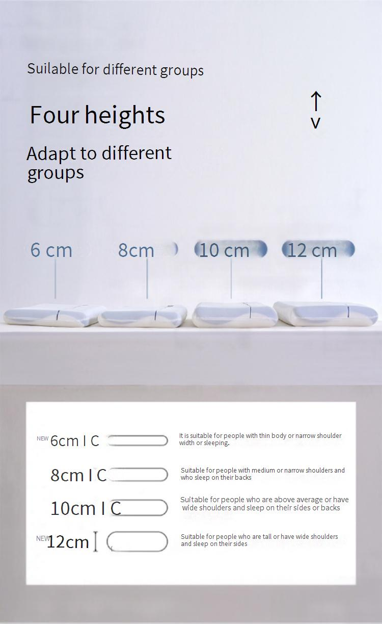 Oreiller de couchage profond, oreiller cervical professionnel, oreiller en mousse à mémoire de forme, oreiller cervical latéral, aide au sommeil, oreiller d'hiver Core_voghion.com