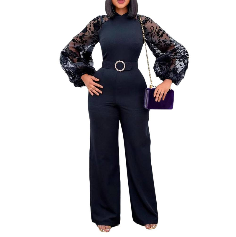 Mesh Jumpsuit Women White Overalls Party Lace Rompers New In Bodysuit One Piece Long Sleeve Summer Long Pants Y2k Spring Work_voghion.com