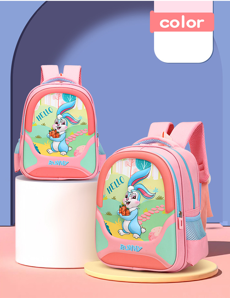 Mochila escolar pequena infantil, reduz o peso e protege as costas, mochila para bebês, desenho animado, mochila de ombro duplo moderna e moderna_voghion.com
