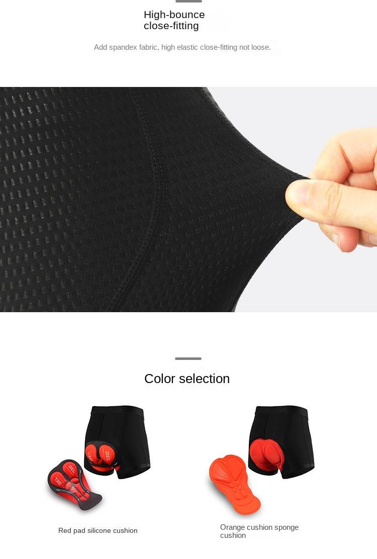 Pantaloncini da ciclista da uomo NOKO-ARSUXEO traspiranti ad asciugatura rapida con imbottitura in silicone spessa stampata_voghion.com