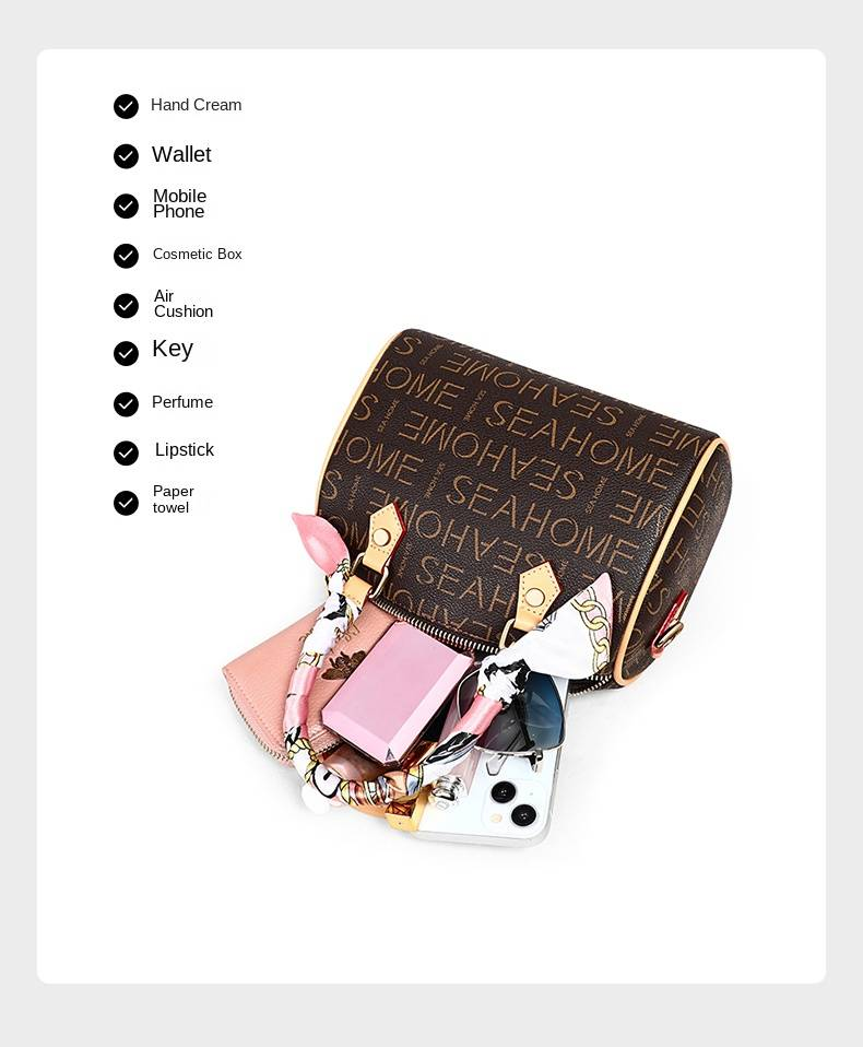 VINEY Women's Bags 2025 New Crossbody Women's Bags Boston High-end Hand-held Pillow Bags_voghion.com