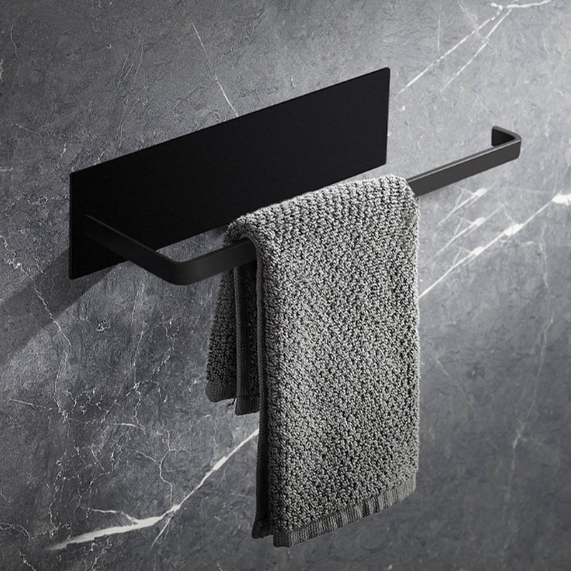 Selbstklebender Handtuchhalter aus Eisen, kein Bohren, starke Belastung, wasserfest_voghion.com