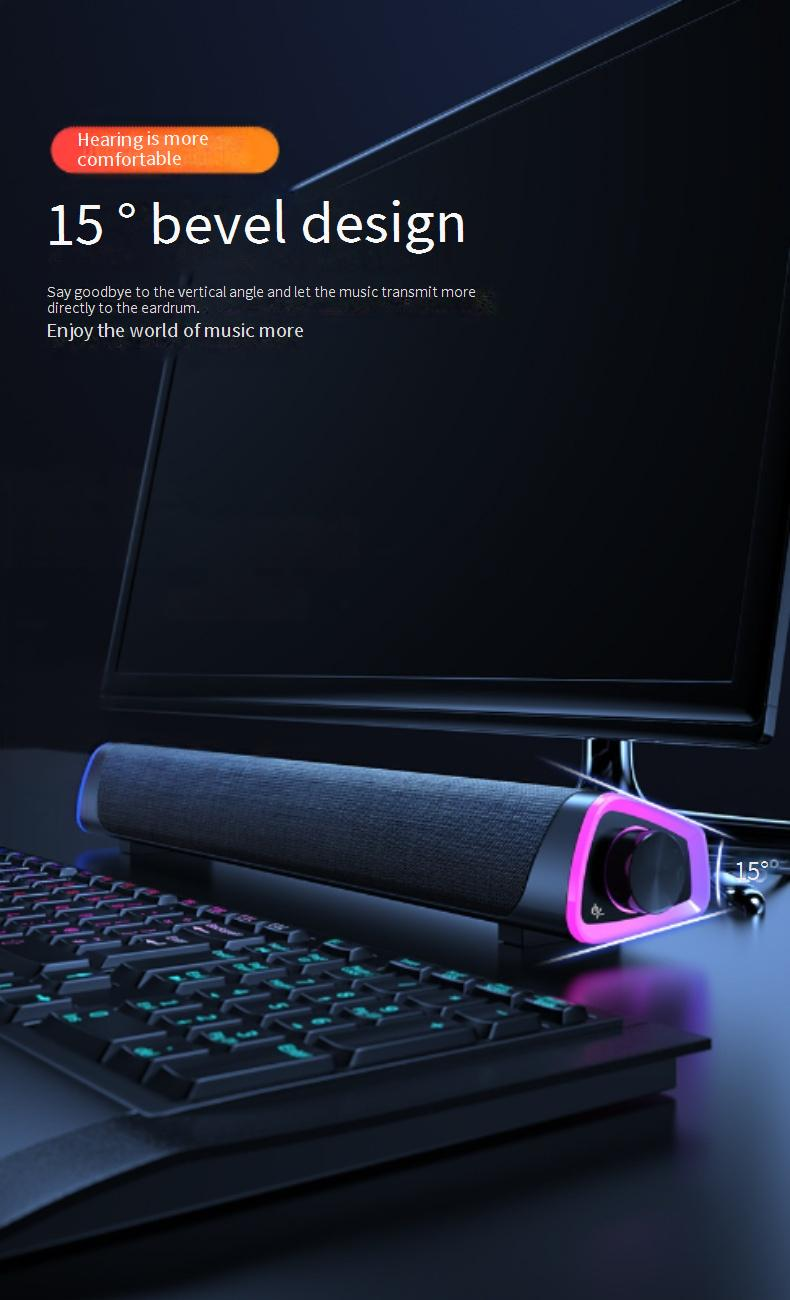 Portable Speakers New Bluetooth Speaker Soundbar Soundbar Computer Speaker Dual Speaker Desktop Speaker Subwoofer Private Model_voghion.com