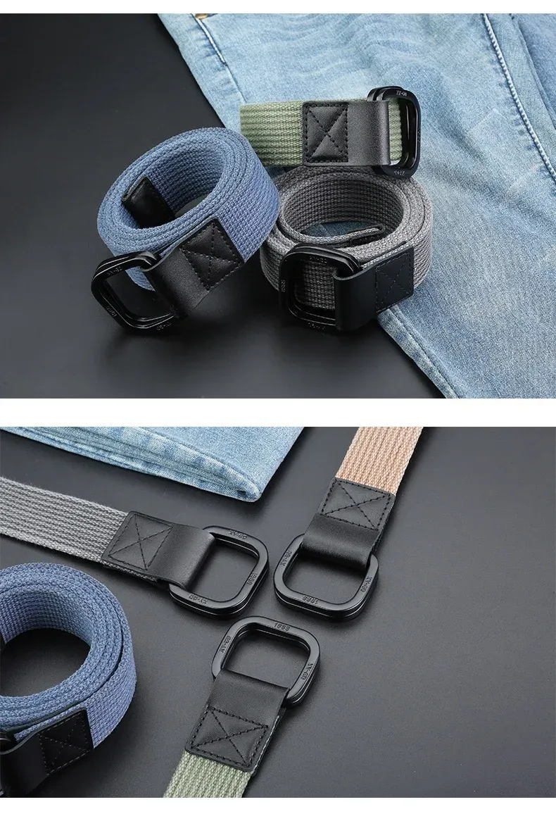 HOT 3,8 cm Tela semplice Uomo Moda Spessore Tessuto Sport all'aria aperta Resistente alla guerra Utensili Colore solido Blt Fmal_voghion.com