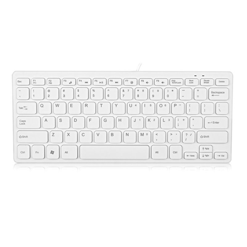 Teclado com interface USB multimídia externa Slim Chocolate Notebook com fio_voghion.com
