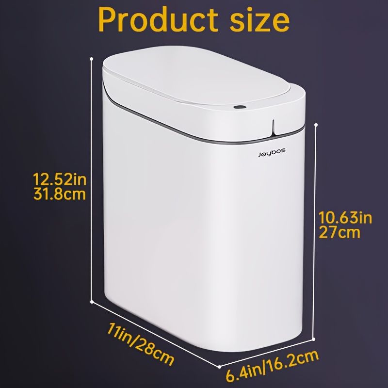 Intelligenter Mülleimer mit Sensor, automatischer Beutelansaugung, Toilettensensor, wasserdicht, Haushaltsartikel_voghion.com