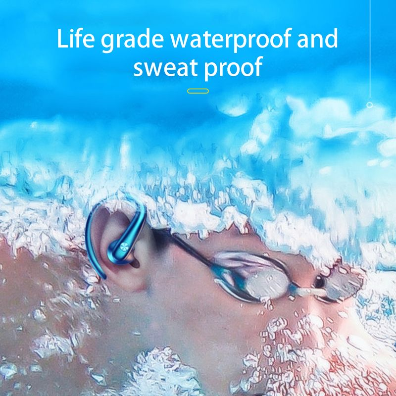1 Set Earphone Fingerprint Touch Intelligent Noise Reduction Stereo Surround Bluetooth-compatible Wireless Earbud for_voghion.com