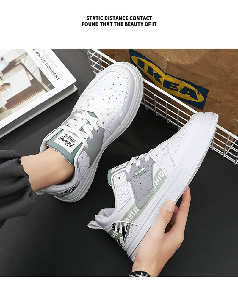 2024 neue männliche erwachsene student mode trend freizeit sport bord kleine weiße männer trendige schuhe_voghion.com