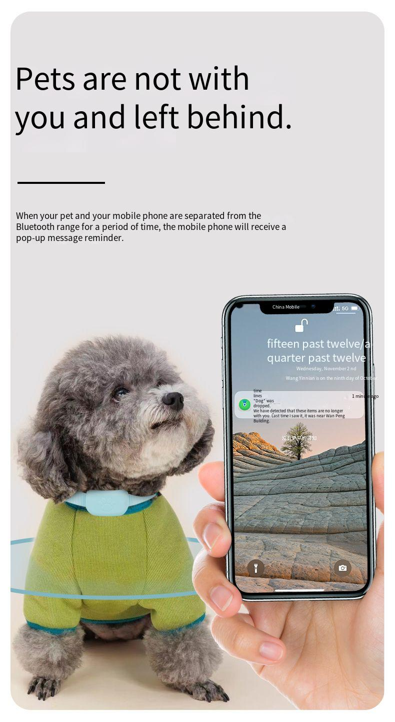 Find My Pet Locator collar Cat and dog anti-loss tracker Remote GPS for iOS_voghion.com