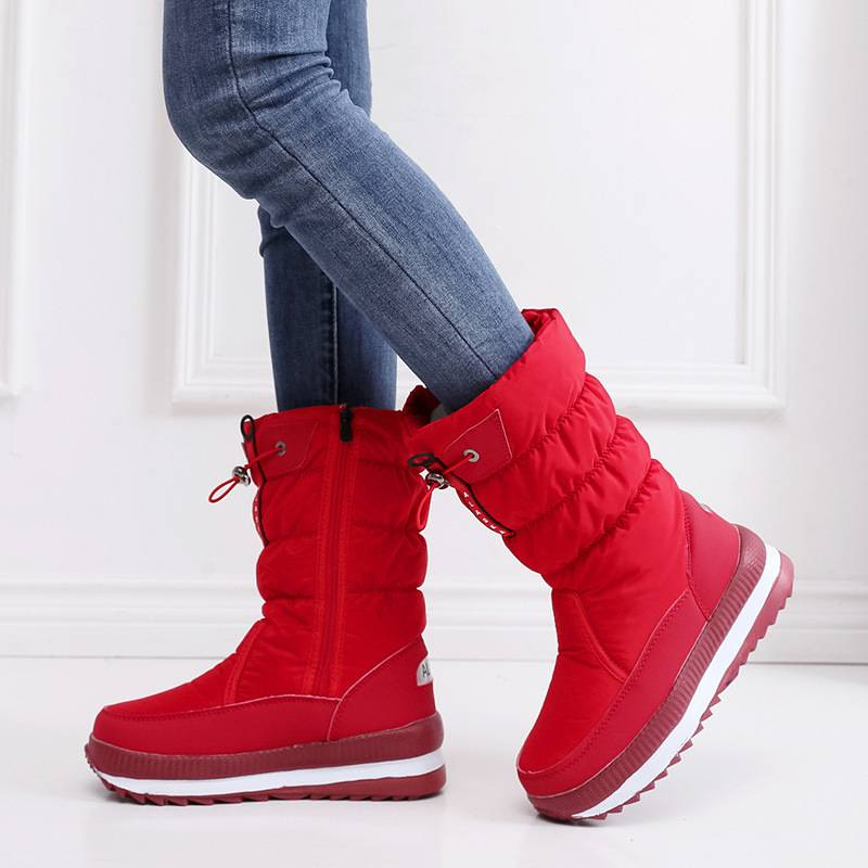 Chaussures pour femmes bottes de neige pour femmes nouvelles bottes de neige chaudes et épaisses d'hiver pour femmes chaussures en coton pour femmes chaussures en coton à la mode pour dames_voghion.com
