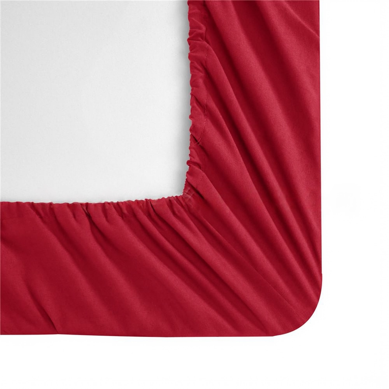 Soft Fiber Solid Color Sanded Bed Sheet Mattress Protector Fitted Sheet_voghion.com