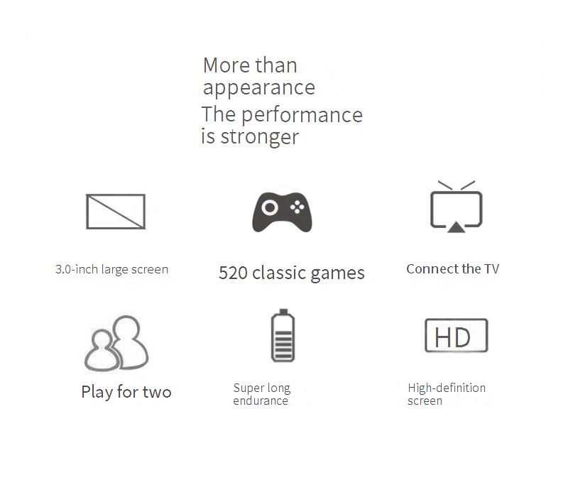 Video Game Consoles New S8 Handheld Game Console Retro Nostalgic Mini 520 Game Children's Single And Double TV Game Console_voghion.com