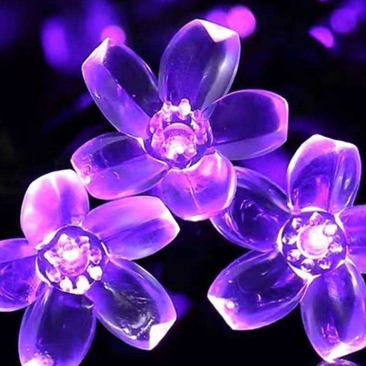 Guirlande lumineuse solaire à LED en forme de cerisier – Guirlande lumineuse étanche pour jardin, mariage, camping et terrasse, suspension d'extérieur de 5 à 52 m_voghion.com