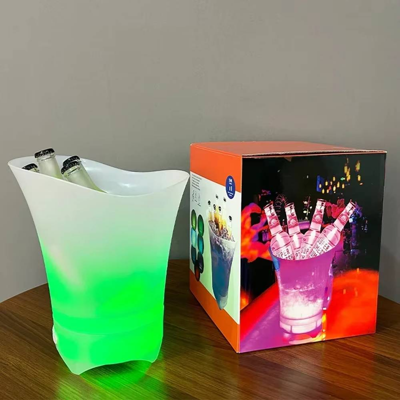 Bluetooth Light-emitting Ice Bucket LED Light Portable Small Audio Beer Bucket Camping Ice Buckets Bar Barware Atmosphere Props_voghion.com