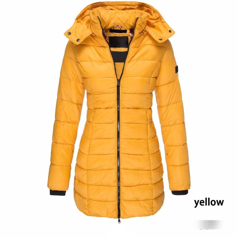 Elegant Winter Women's Long Puffer Coat With Slim Fit, Warm Cotton Filling, And Stylish Trench Design – Available In 7 Classic Colors (S-XXXL)_voghion.com