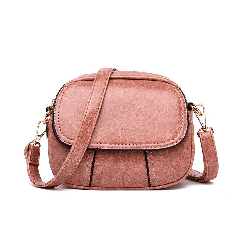 Borsa a tracolla rotonda a tre strati, piccola, nuova, alla moda e versatile, da donna, in morbida pelle._voghion.com