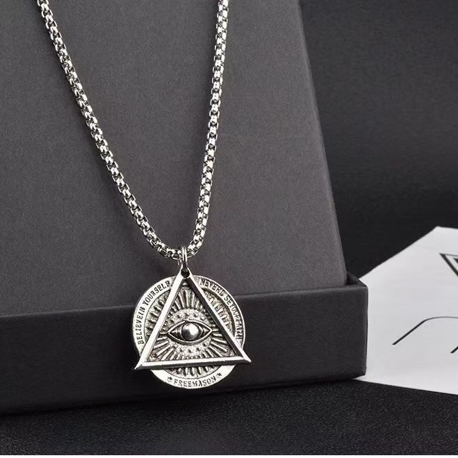 Jóias personalizadas Hip-Hop Street Pingente Veratile Trendy Handdome Sweater Fashion Headet Colar Casal_voghion.com