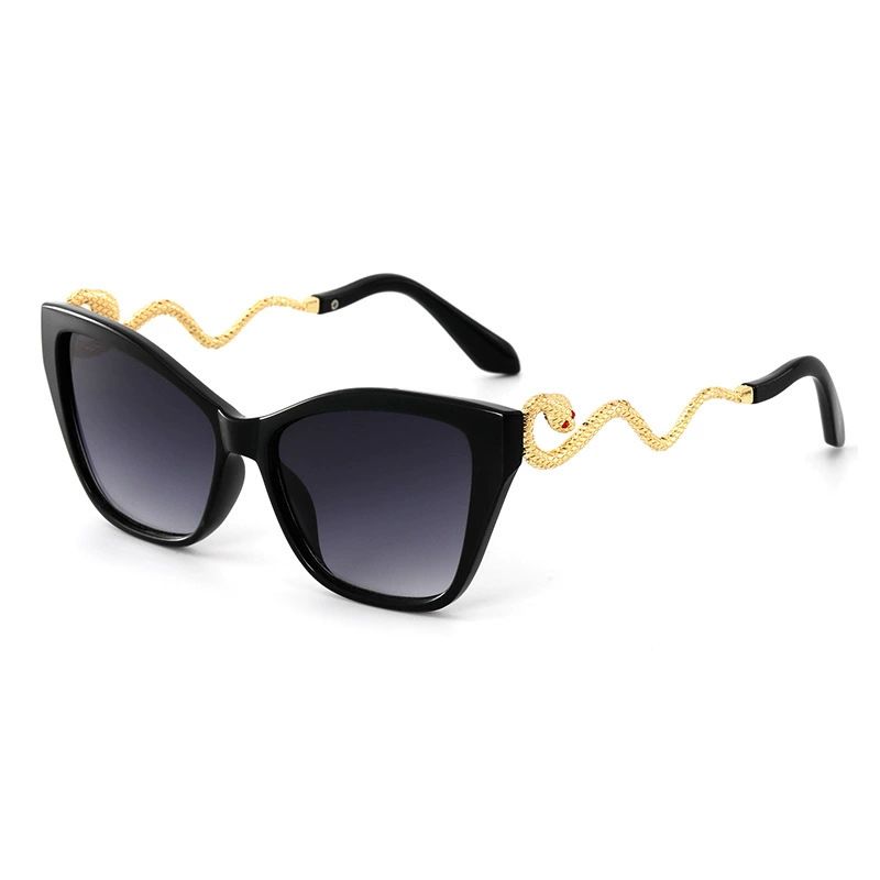 New Trade Design Snake Arm Metal Cat Eye Party Sunglasses_voghion.com