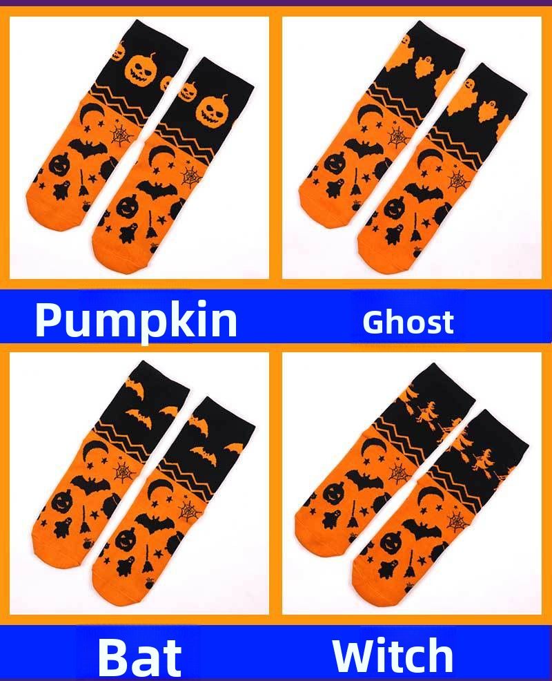 Entdecken Sie neue Halloween-Geschenkideen für Herbst und Winter: Lange, lässige Baumwollsocken für Paare – lässig und lustig!_voghion.com