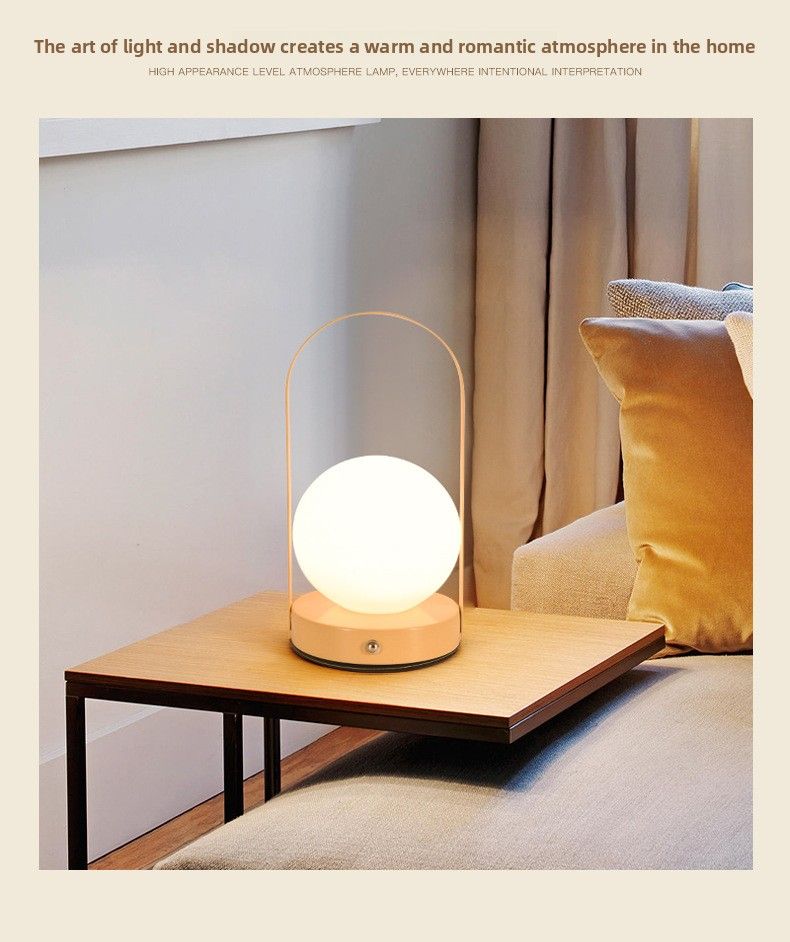 Nuova lampada da tavolo ricaricabile touch da comodino per camera da letto, da campeggio, da esterno, portatile, regalo di nozze, luce eterna_voghion.com