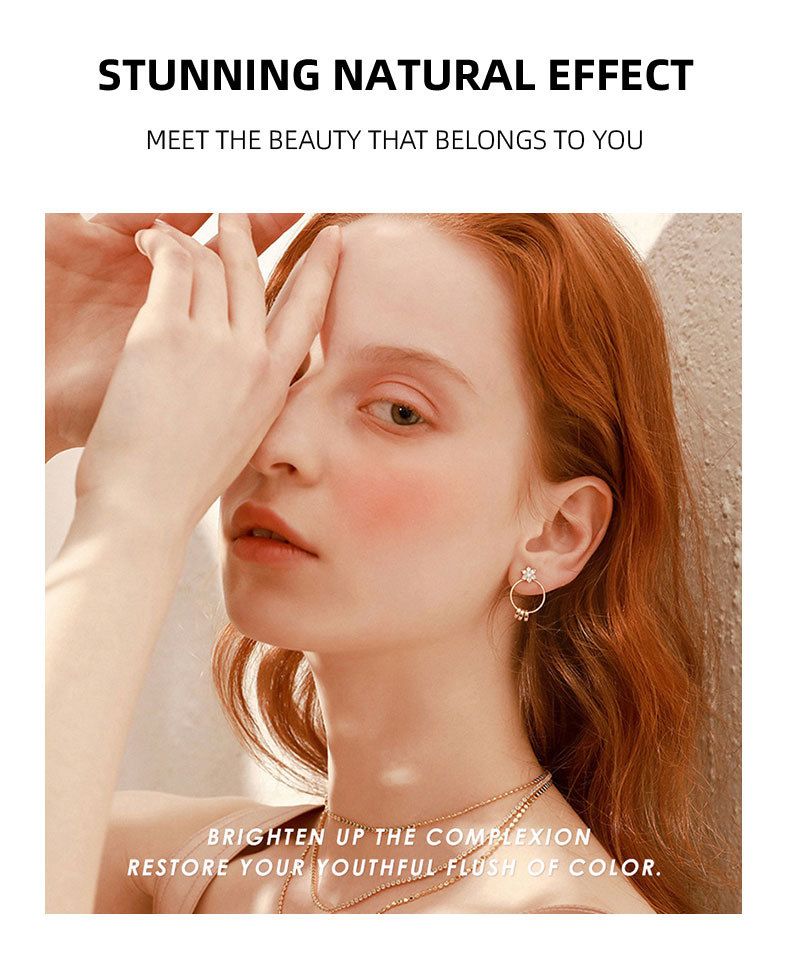 New 8-Color Hexagonal Liquid Set Gift Box Cream Rouge Matte Moisturizing Blush Makeup_voghion.com