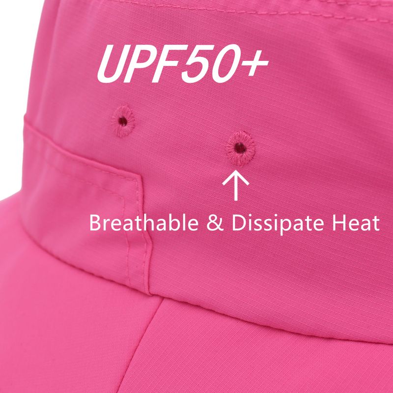 Cappello da pescatore da donna alla moda Connectyle, regolabile, traspirante, antivento, ad asciugatura rapida, protezione UV, tesa larga, per sole, all'aperto, tutti i giorni_voghion.com