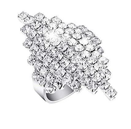 Anello da sposa da donna alla moda, con rombo a forma di cuore, tempestato di diamanti, geometrico, regolabile_voghion.com