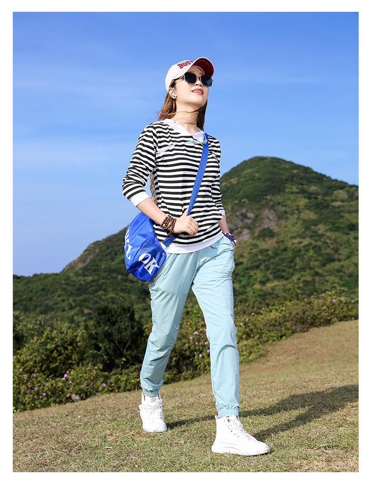 Women's trousers lightweight sweat-absorbent breathable quick-drying hiking and mountaineering pants summer_voghion.com