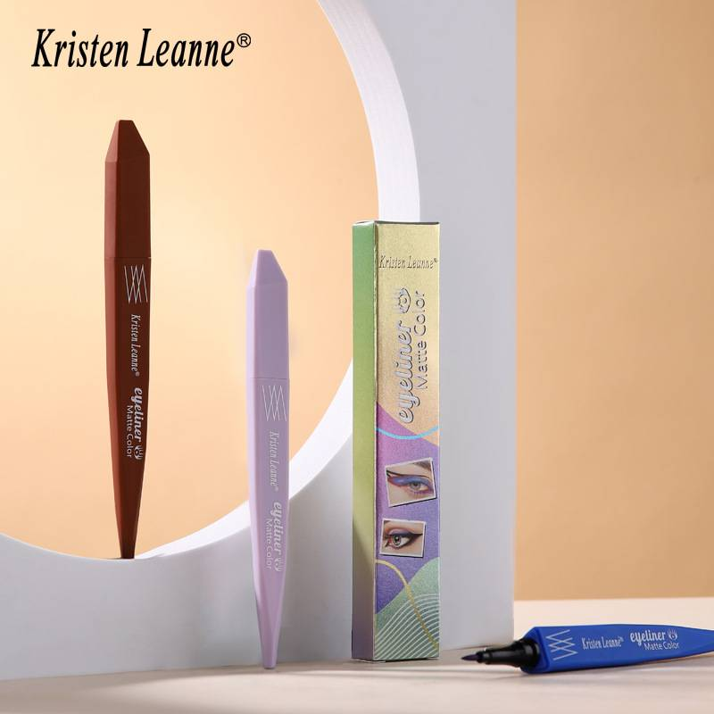 "3 STÜCK" Black Technology ultrafeiner Bleistiftkernpinsel, matt, schnelltrocknend, farbiger Eyeliner_voghion.com