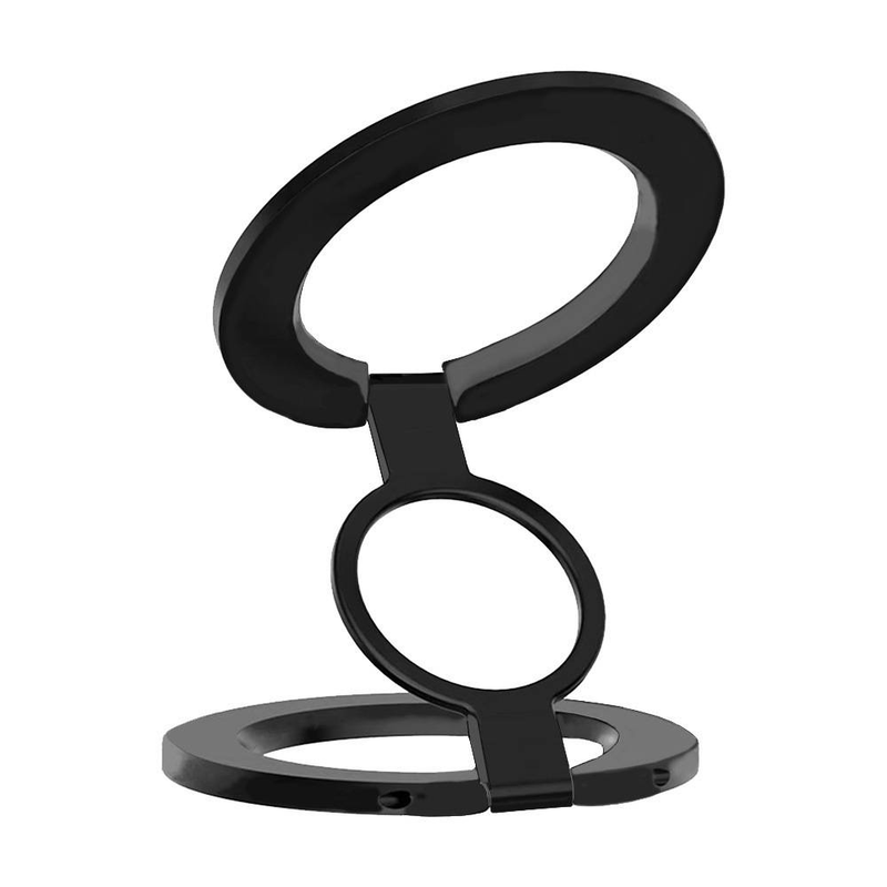 Supporto magnetico in metallo a 3 anelli bifacciale, adatto per Phone16 Supporto magnetico in lega pigra da tavolo_voghion.com