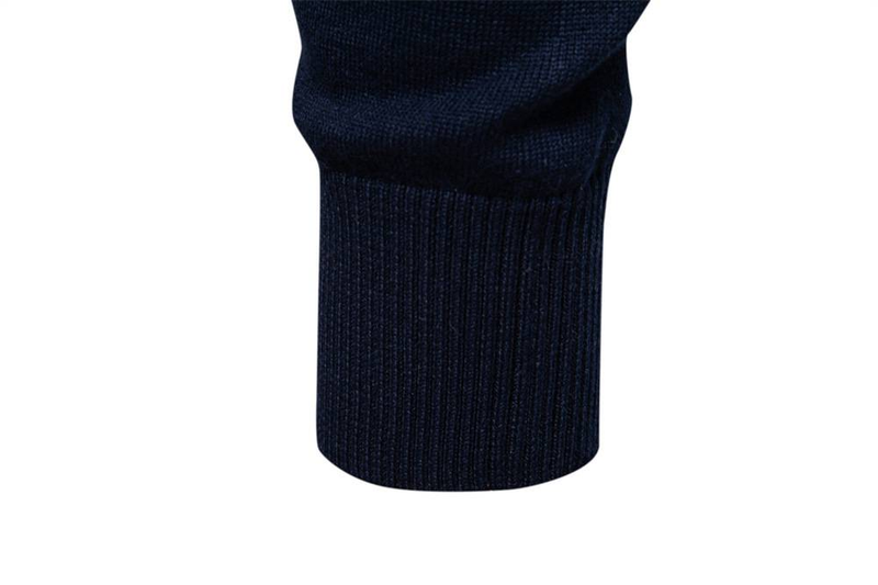 Suéter de primavera y otoño para hombre, nuevo, con cuello alto y media cremallera, suéter a rayas de colores a juego, camisa informal de moda para hombre._voghion.com