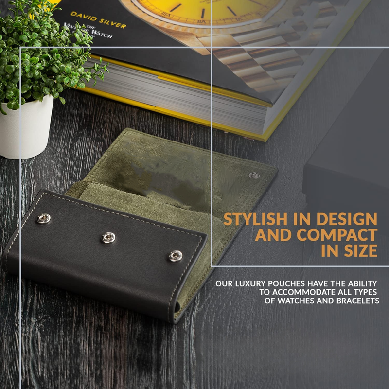 Družinski organizator, paket dveh torb za shranjevanje moških ur iz pravega usnja, prva plast kravje kože, potovalna torba za ure, zaščitni pokrov_voghion.com