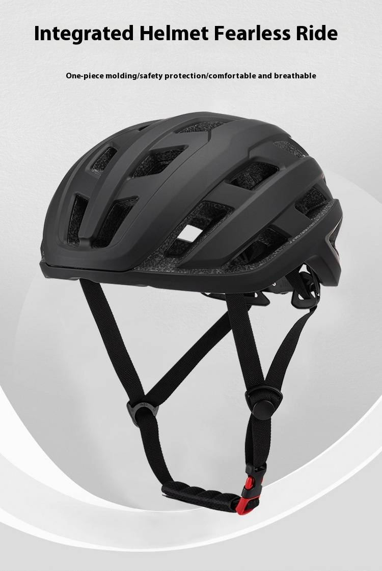 LED Visor Cycling Helmet For Road Bikes - Lightweight One-Piece Design With Detachable Sun Shield_voghion.com
