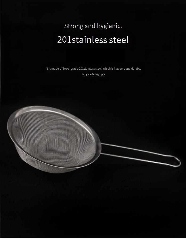 Stainless Steel Strainer Basket Multi Purpose Filter Mesh For Cooking Camping Deep Frying Pasta Skimmer Hot Pot Scoop Oil Strainer With Handle_voghion.com