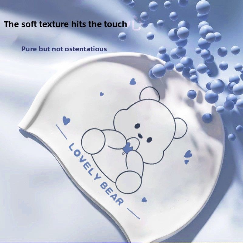 Masque de natation universel en silicone pour enfants et adultes, tendance, pour femmes, cheveux longs, étanche, confortable, antidérapant_voghion.com