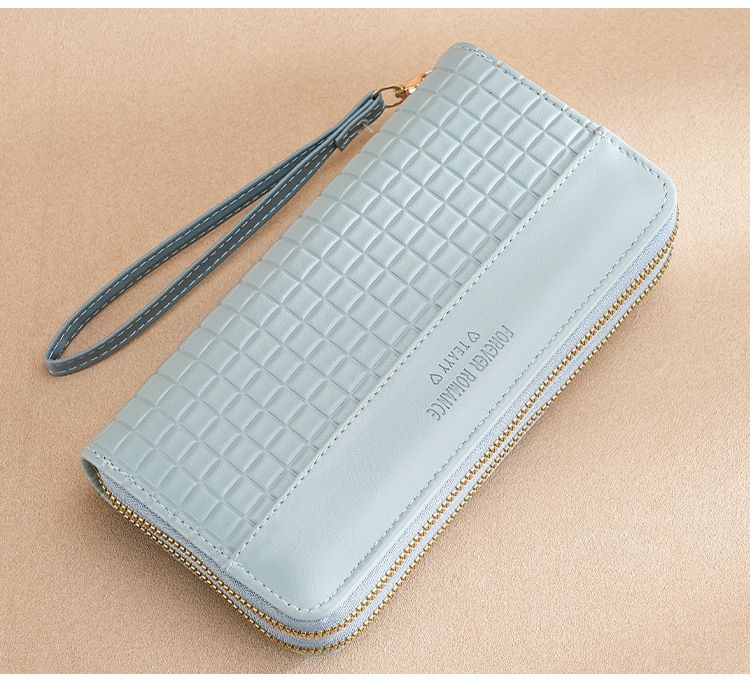 Damen Geldbörse Kleine Geldbörse Mädchen Lange Spleißen Doppel-Reißverschluss Mode Handtasche Geld Clip_voghion.com