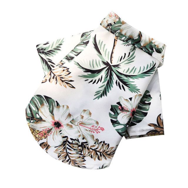 Hawaiian Style, Shirt, Summer Dog For Small Medium Dogs, Puppy Clothes, French Bulldog, Pet Clothes By PawParty Store_voghion.com