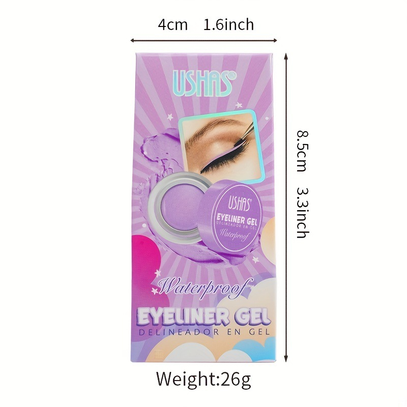 USHAS6 kleur superfijne eyeliner kwast en kleurstof wenkbrauw make-up oogschaduw crème_voghion.com