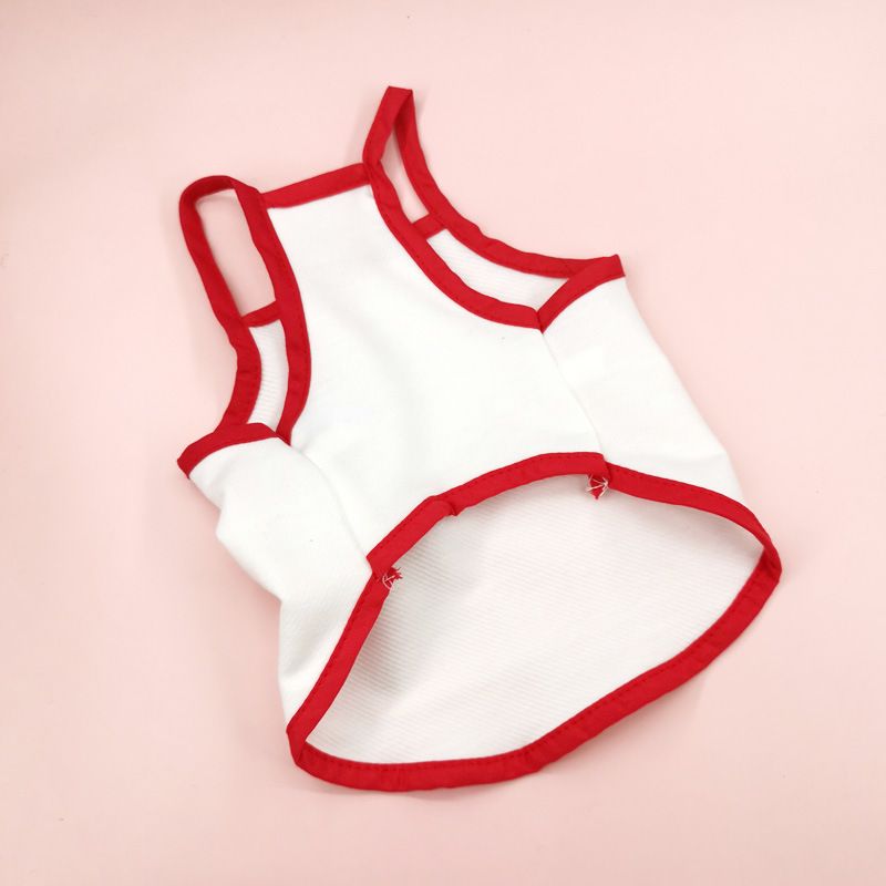 Spring And Summer Cherry Strap Dress Embroidered Dog T-Shirt_voghion.com