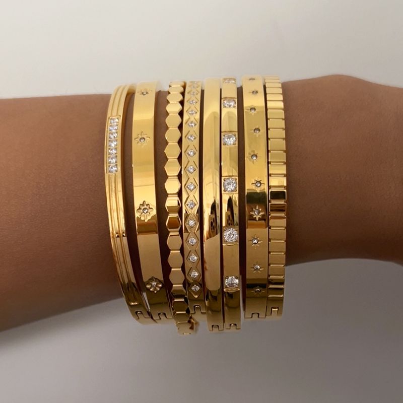 Bracciale 1pz Lucky Clover Panda femmina Jane bianco e nero Oro rosa_voghion.com