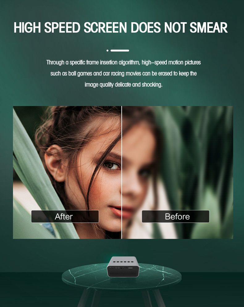 YT500 LED mobilusis vaizdo įrašas mini namų kino teatro medijos grotuvas vaikams dovanų kinui laidinis daugiaekranis projektorius, skirtas iPhone Android_voghion.com