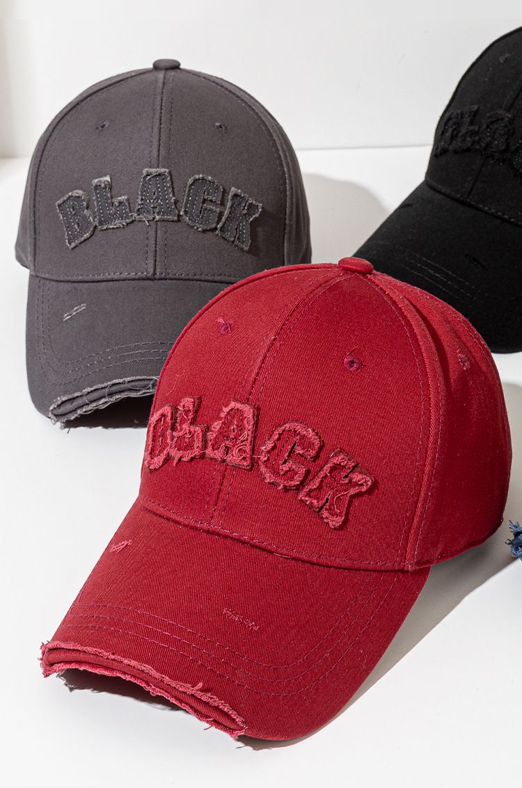 Hardtop Baseball Women With Torn Holes, Worn Out, Enlarged, Deepened, Large Head Circumference, Small Face, Widened_voghion.com