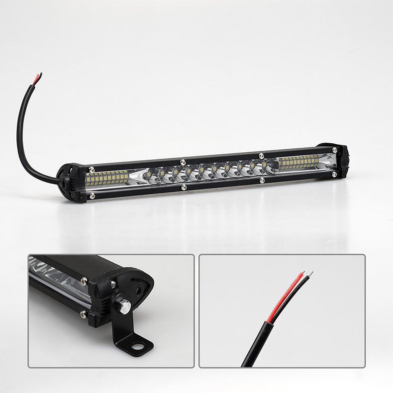 bil LED lång spotlight lastbil center nät ljus modifiering superstarkt starkt ljus off-road fordon takljus vitt ljus_voghion.com