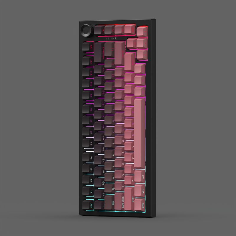 K75pro Customizable Three-mode Mechanical Keyboard Side-printed Wireless Bluetooth Office Gaming E-sports Dedicated_voghion.com