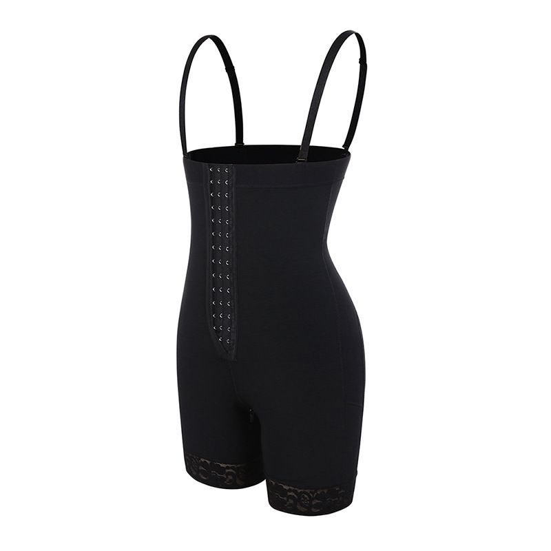 Pantalon amincissant une pièce à trois boutons pour femme, taille haute, fermeture éclair à l'entrejambe, style européen et américain, grande taille_voghion.com